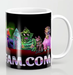 HorrorFam.com banner coffee mug