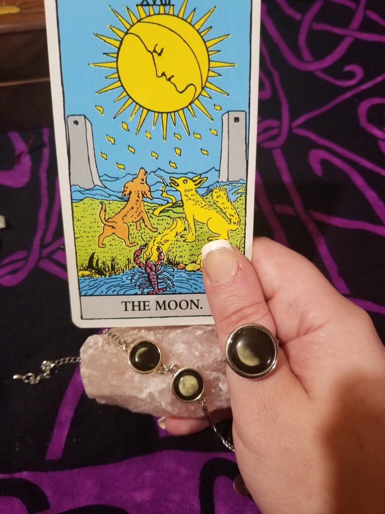 Moonglow Jewelry and The Moon tarot card