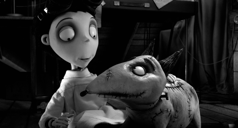 frankenweenie 2012 claymation dog horror movie