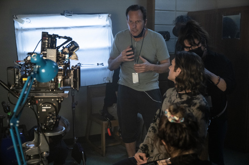 Patrick Wilson directing Insidious: The Red Door, the fifth installment in the Insidious franchise