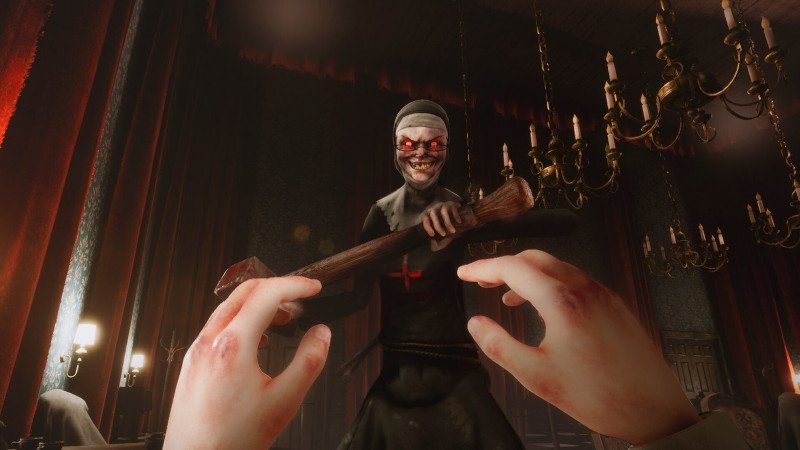 evil nun stealth horror game