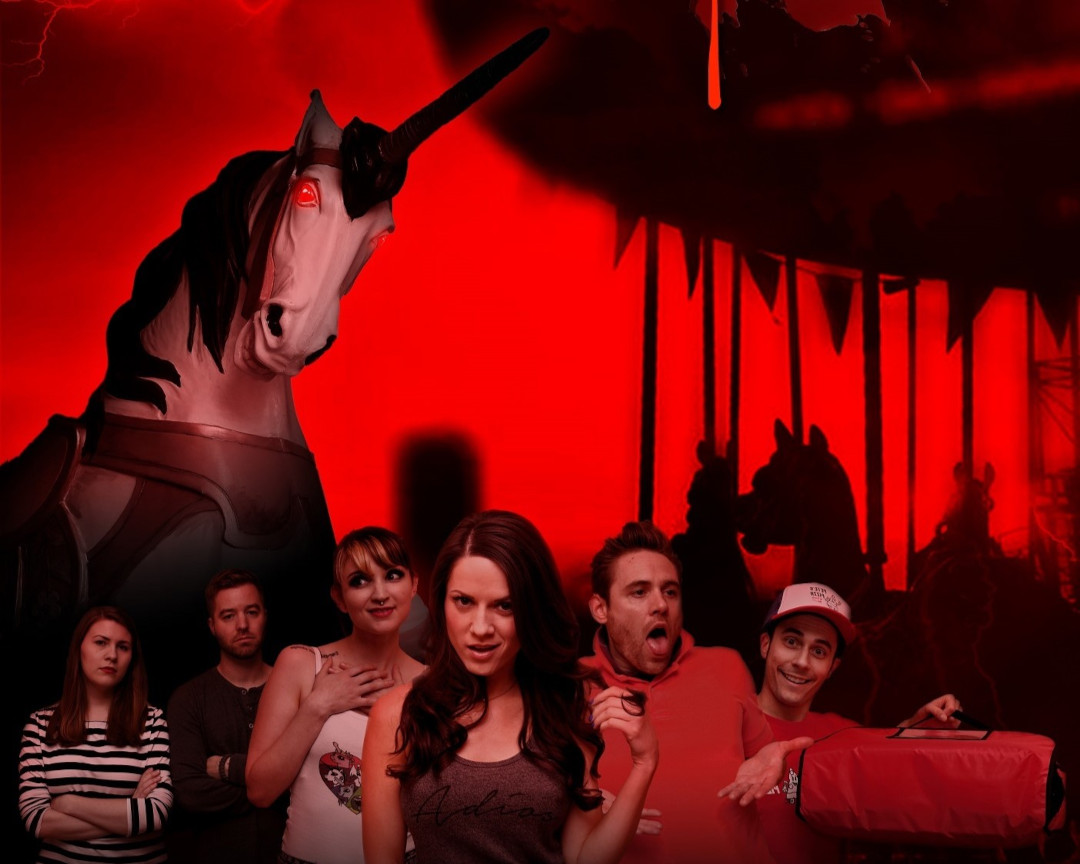 caroushell horror comedy merry go round unicorn horror movie