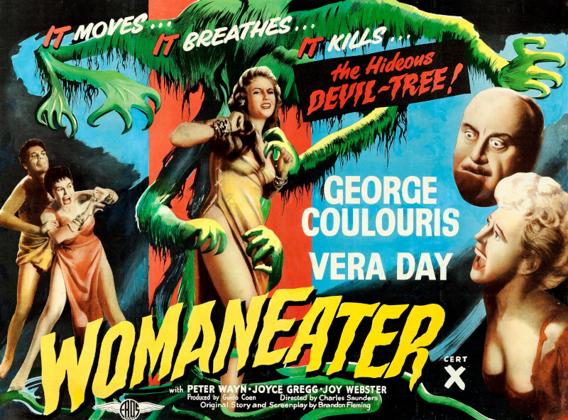 Womaneater 1958 British killer plant horror movie