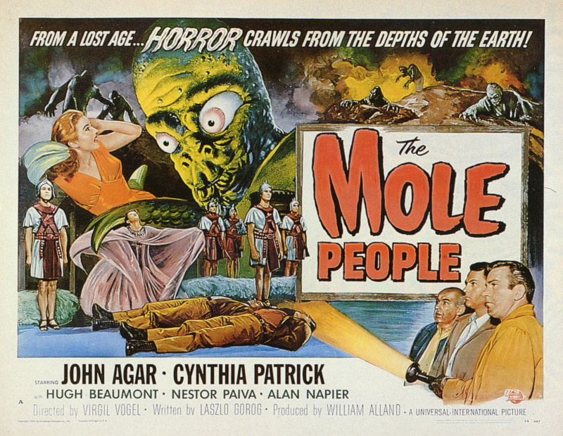 The Mole People 1956 retro underground horror films