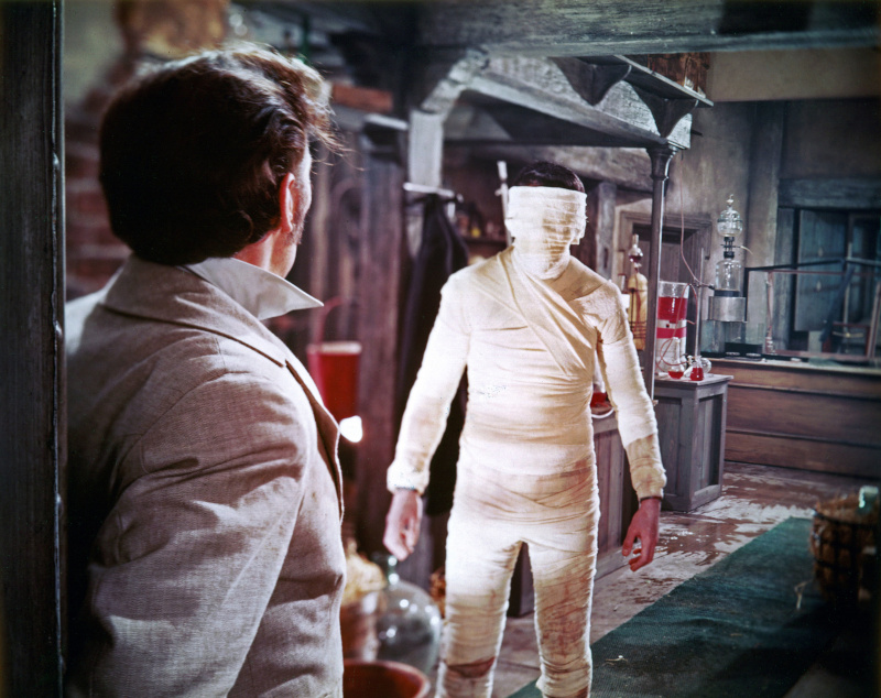 Hammer Films The Curse of Frankenstein bandages