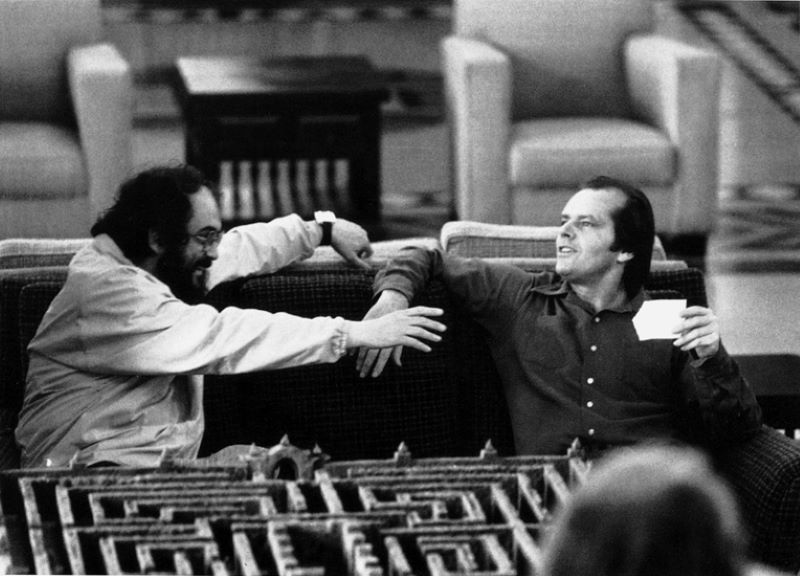 Stanley Kubrick with Jack Nicholson on The Shining (1980)