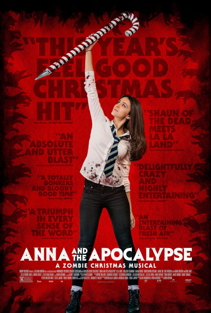 Anna and the Apocalypse candy cane weapon poster