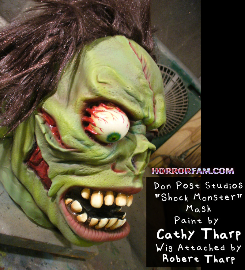 Don Post Studios Shock Monster mask Cathy Tharp paint