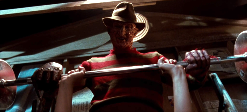 Nightmare on Elm Street 4 barbell scene