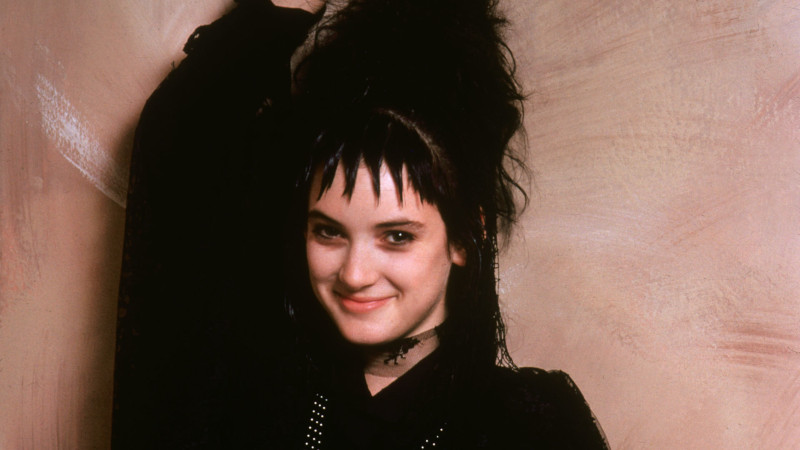 young winona ryder as lydia deetz