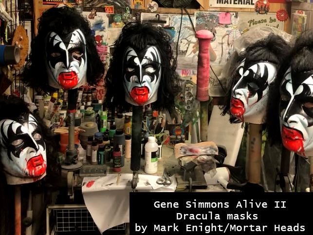 Alive II Dracula Gene Simmons Mortar Heads