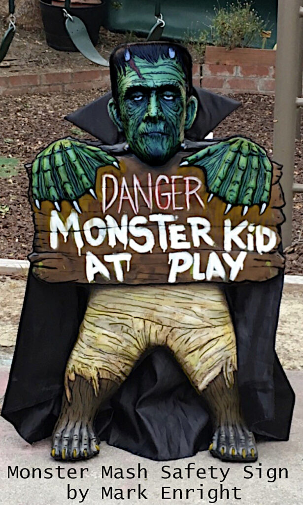 Monster Mash Halloween Safety Sign