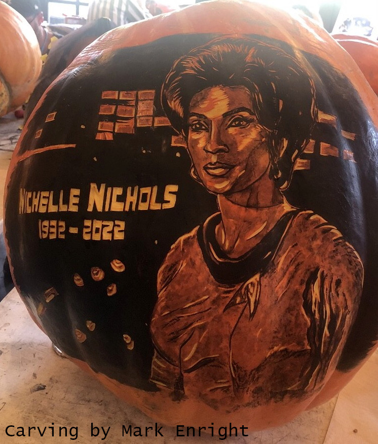 Nichelle Nichols memorial pumpkin