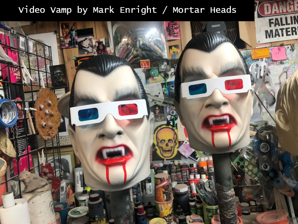 Video Vamp Mortar Heads mask