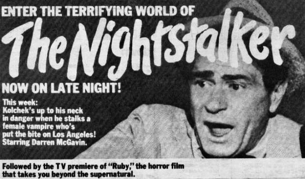 Kolchak the Nightstalker newspaper ad