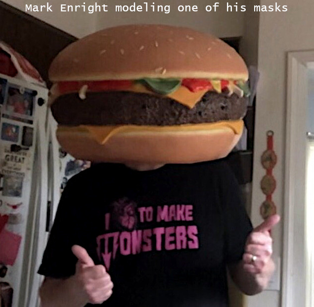 cheeseburger Mark Enright loves to make monsters!