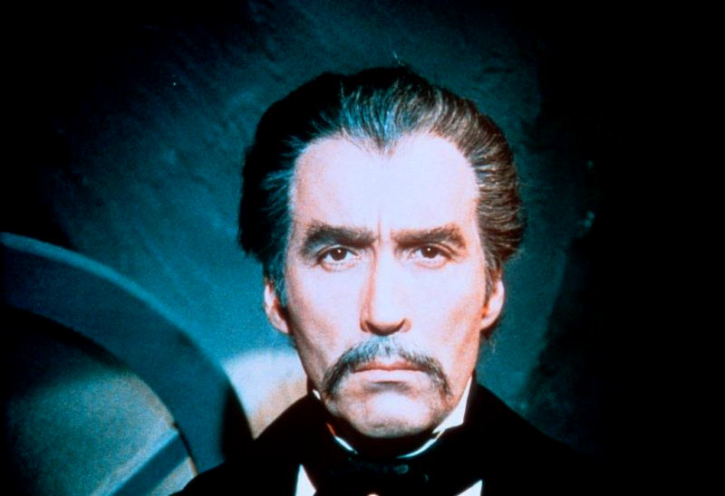Christopher Lee Count Dracula mustache