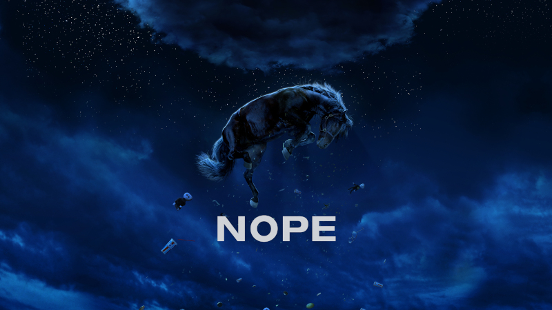 Jordan Peele Nope poster - HorrorFam.com Jordan Peele Nope poster
