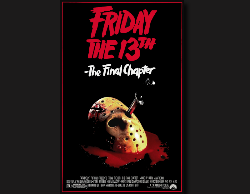 Friday the 13th The Final Chapter poster