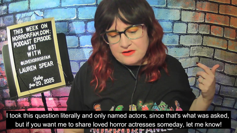 Lauren Spear AuDHD fave horror actors error