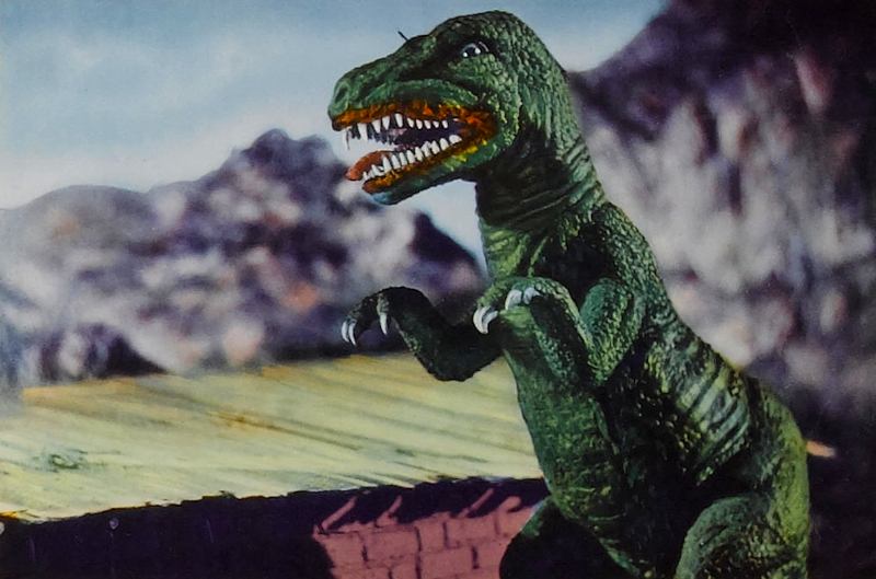 Beast of Hollow Mountain stop motion animation t-rex western