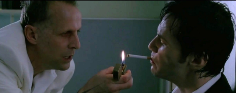 Satan lights Constantine cig