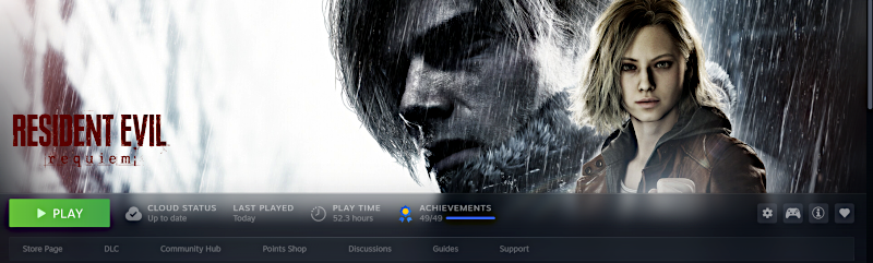 Frank Spear's Resident Evil Requiem 100% Steam achievements