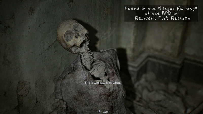 RPD Licker Hallway easter egg in Resident Evil Requiem