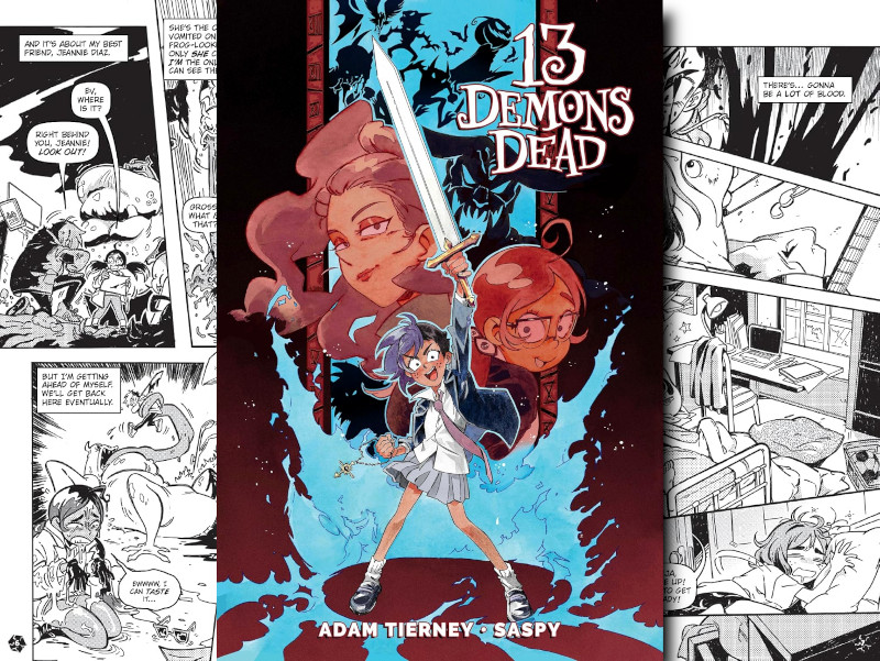 Adam Tierny horror comic book 13 Demons Dead graphic novel