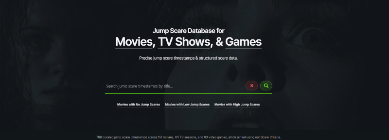 WheresTheScares horror movie jump scare timestamps