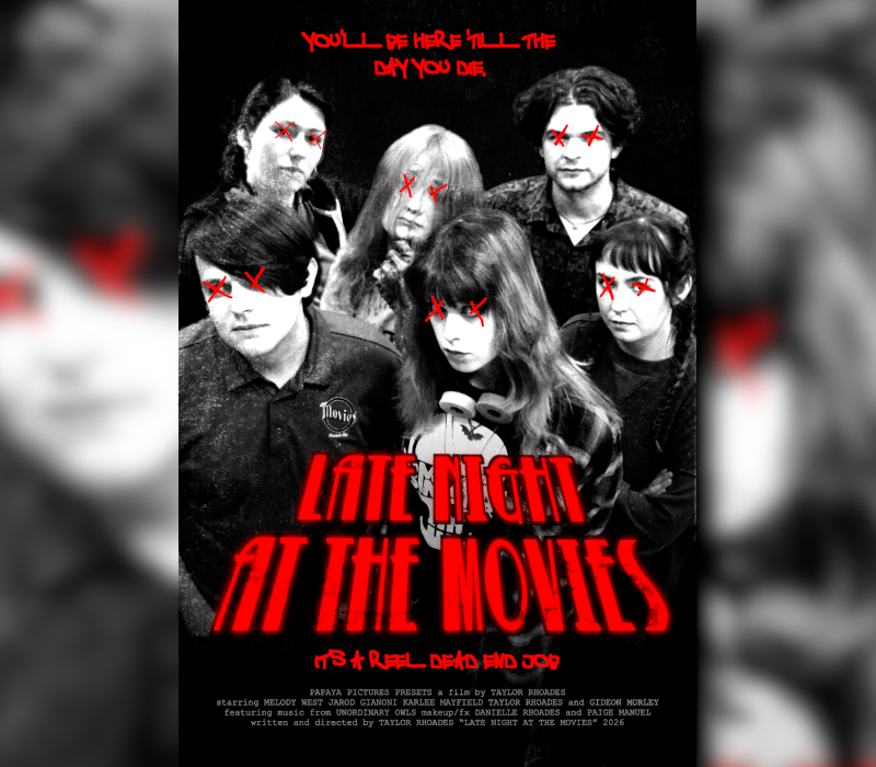 streaming Late Night at the Movies 2026 Taylor Rhoades indie horror feature film