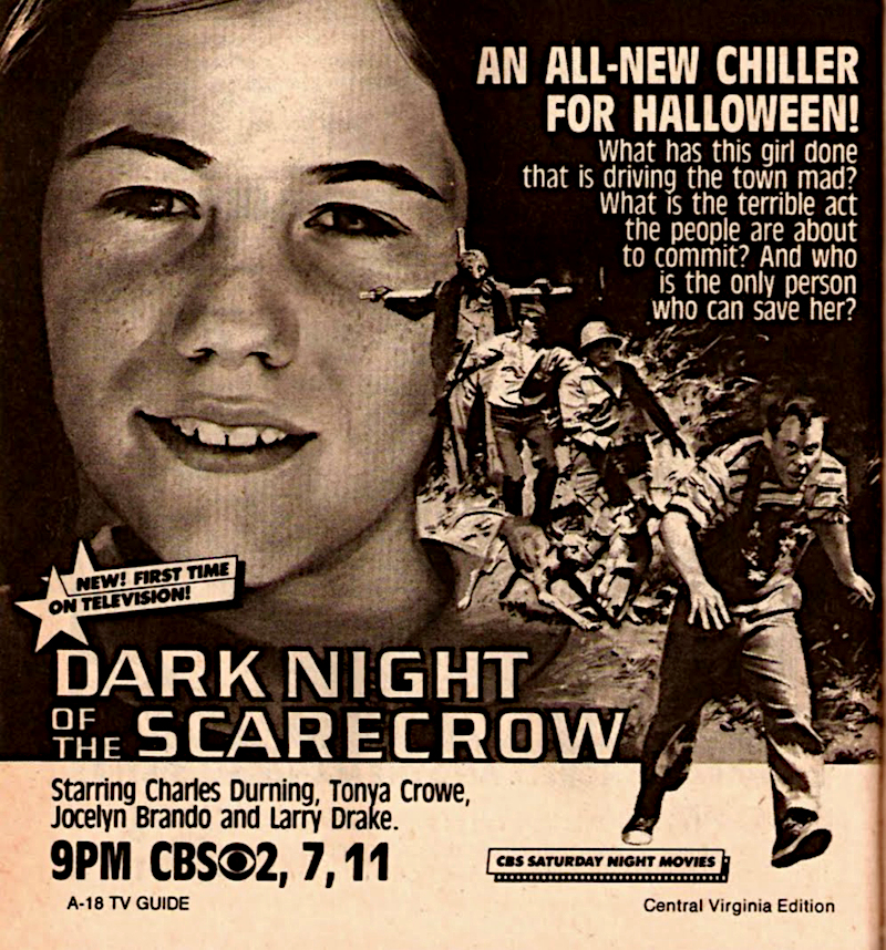 Dark Night of the Scarecrow CBS newspaper ad