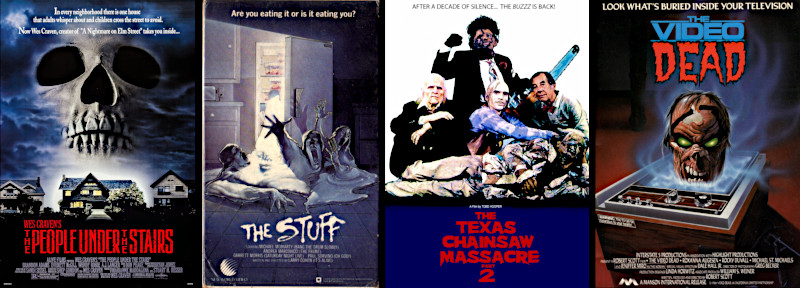 12 horror vhs covers people under the stairs the stuff texas chainsaw massacre 2 video dead