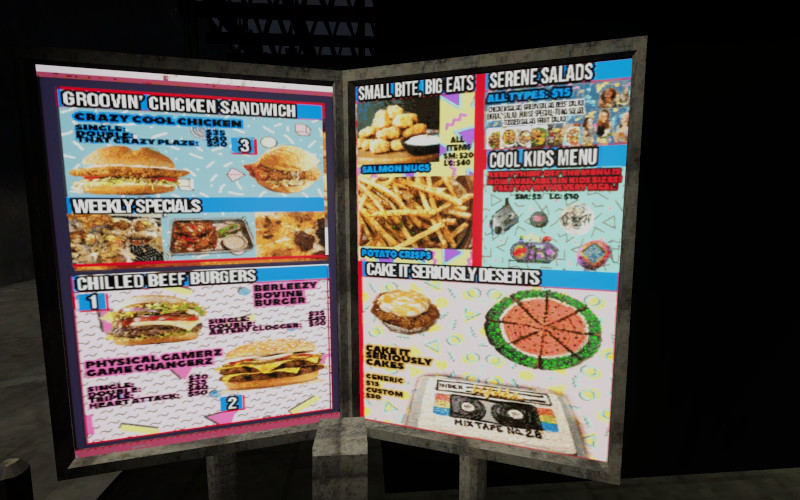 1 Happys Humble Burger Barn Mixtape Cake on Menu