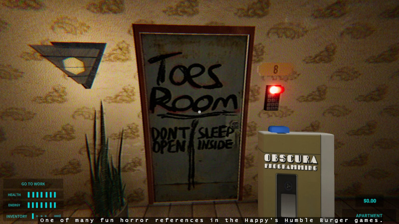 1 Happys Humble Burger Farm Walking Dead apartment door
