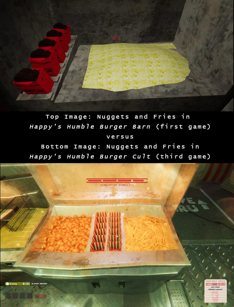2 Happys Humble Burger Barn graphics upgrade in sequels