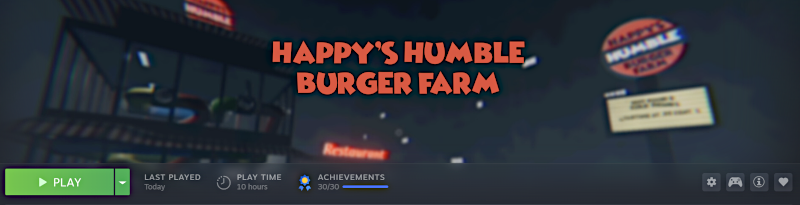 Frank Spear Steam achievements perfection Happys Humble Burger Farm